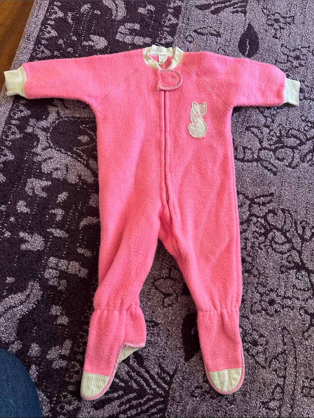 Vintage baby onesie toddletime size 1.5 footie pajama